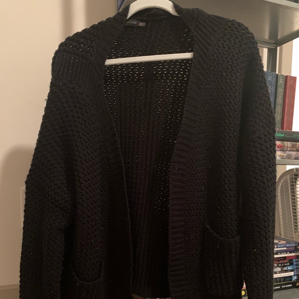 Chunky Black Cardigan